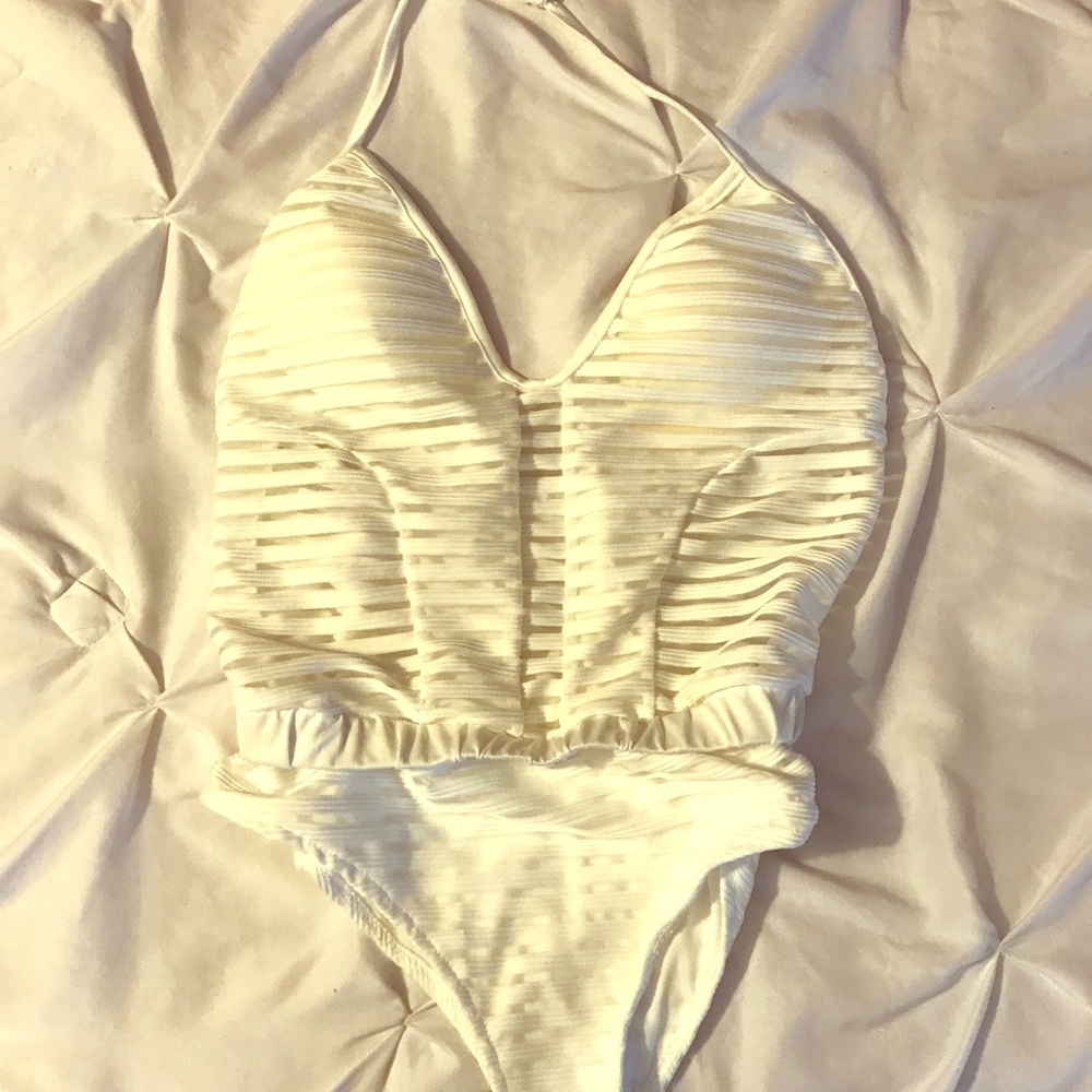 White swimming suit
